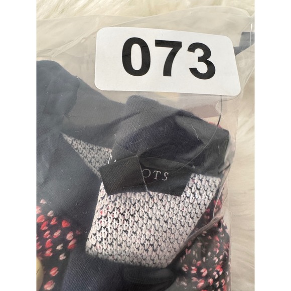 Talbots Women's Crew Neck Sweater Dress Navy Red Textured Button‎ Detail Size M - Picture 8 of 8